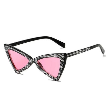 *clipped by @luci-her* Heavy Metal Studded Sunglasses Pink - Too Fast Online