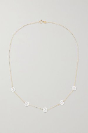 Gold Frost in May 14-karat gold pearl necklace | Anissa Kermiche | NET-A-PORTER