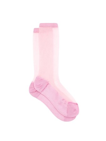 sheer pink socks