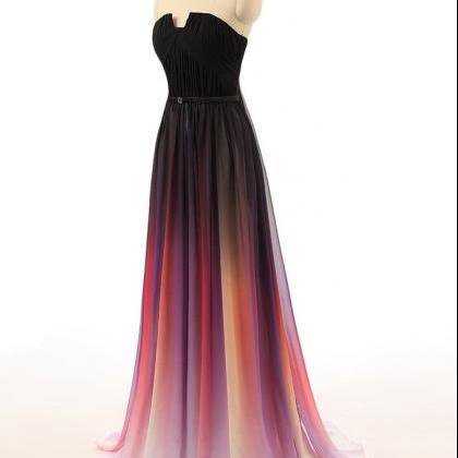Pretty Chiffon Gradient Prom Dress,Prom Dresses 2016, Prom Gowns, Formal Gowns,Evening Dresses on Luulla