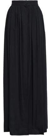 Gathered Voile Maxi Skirt