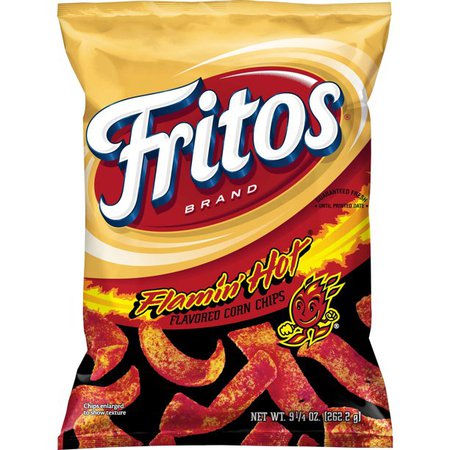 Fritos Flamin' Hot Flavored Corn Chips, 9.25 Oz. - Walmart.com