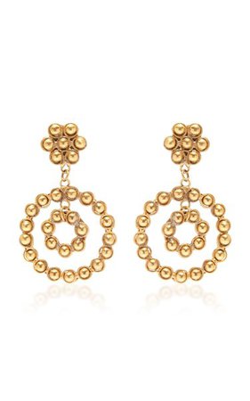 Flower Candies 22k Gold-Plated Brass Earrings By Sylvia Toledano | Moda Operandi