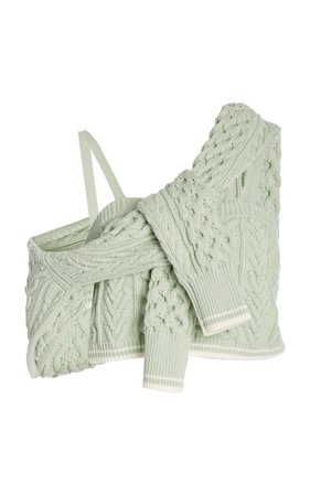 Thousand-In-One-Ways Wool-Cotton Sweater By Rosie Assoulin | Moda Operandi