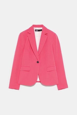 BASIC BLAZER - View All-DRESS TIME-WOMAN-CORNER SHOPS | ZARA United States pink