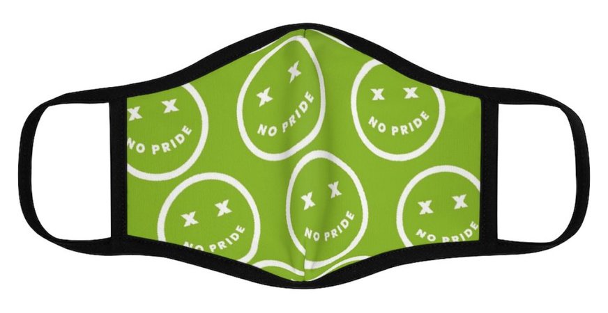 lime fitted face mask