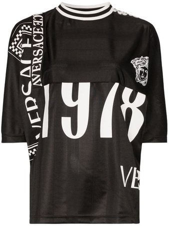 Versace Camiseta Estilo Fútbol De Manga Corta - Farfetch