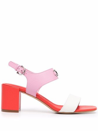 Salvatore Ferragamo Cayla 55mm colour-block Sandals - Farfetch