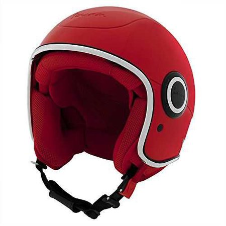 (VESPA) RED VJ1-946 Helmet - DOT Certified - S