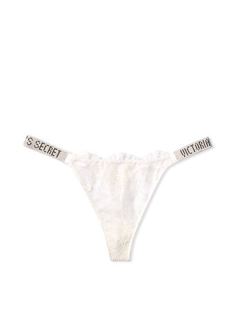 Bombshell Shine Strap Lace Thong Panty - Victoria's Secret
