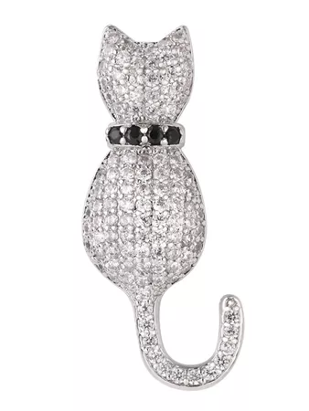 2018 Sparkly Rhinestone Tiny Kitten Brooch SILVER In Brooches Online Store. Best Rhinestone Watch For Sale | DressLily.com