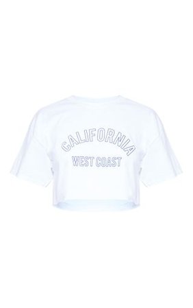 Blue California Slogan Oversized T Shirt | PrettyLittleThing