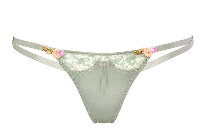 MARTY SIMONE • LUXURY LINGERIE - Chantal Thomass | “Rendez-vous” in jade green...