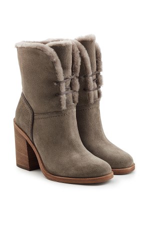 Jerene Suede Boots with Sheepskin Insole Gr. US 8