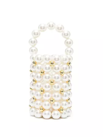 Vanina Faux pearl-embellished Shoulder Bag - Farfetch