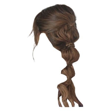 brown hair bubble braid hairstyle