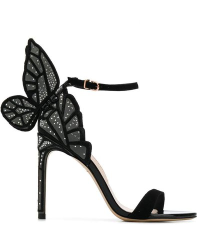 butterfly embellished sandals