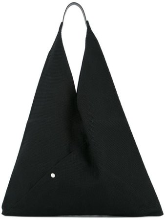 Black Cabas large triangle tote - Farfetch