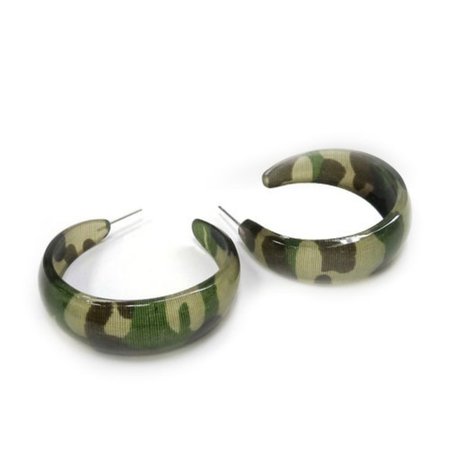 miltary green hoop earrings - Google Search