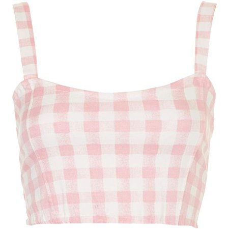 Pink gingham top
