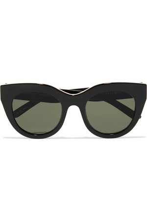 Le Specs | Air Heart cat-eye acetate and gold-tone sunglasses | NET-A-PORTER.COM