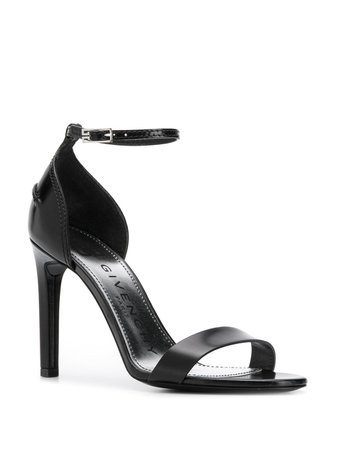 Black Givenchy Buckled Stiletto Heeled Sandals | Farfetch.com