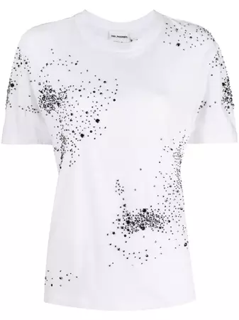 DES PHEMMES crystal-embellished Cotton T-shirt - Farfetch