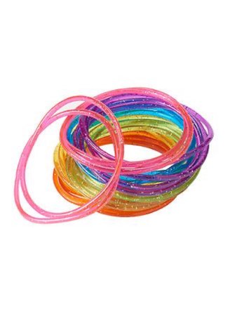 sparkly jelly rainbow bracelet
