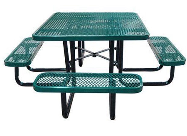 metal picnic table