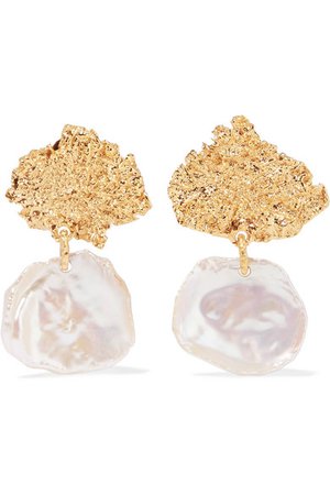 Pacharee | Moss gold-plated pearl earrings | NET-A-PORTER.COM