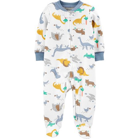 Baby Boy Carter's Dinosaurs 2-Way Zip Cotton Sleep & Play | Kohls