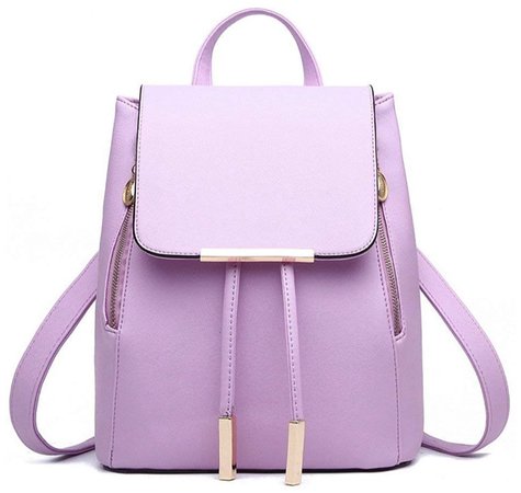 light purple backpack bag