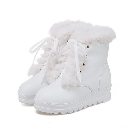 White Fur Winter boot