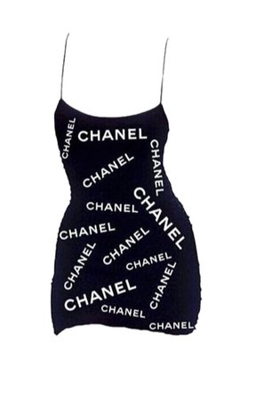 CHANEL BLACK AND WHITE DRESS