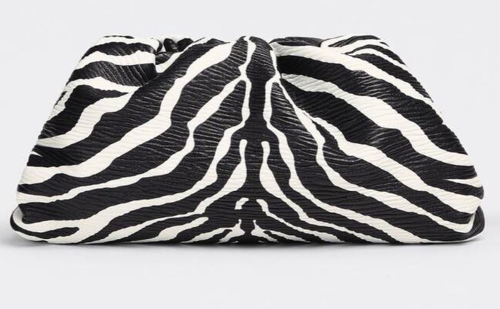 Bottega Veneta zebra print pouch