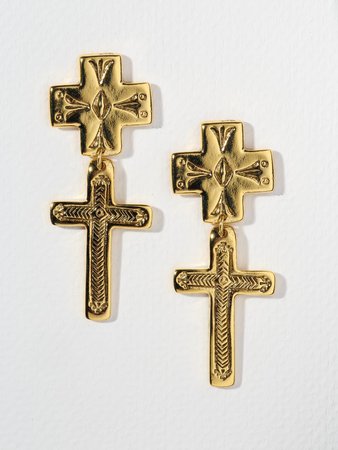 The Double Cross Earrings | Vanessa Mooney