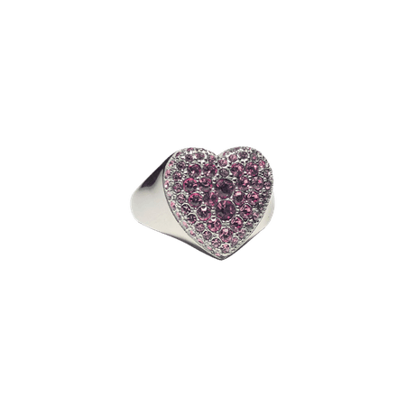 HEART RING WITH PINK CRYSTALS – Taylor Swift Official Store