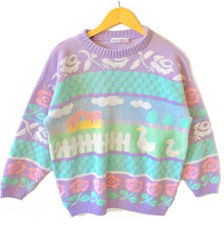 bright colorful sweater