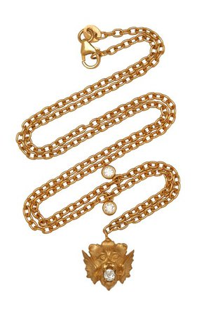 Lion King 14k Gold Diamond Necklace By Mindi Mond | Moda Operandi
