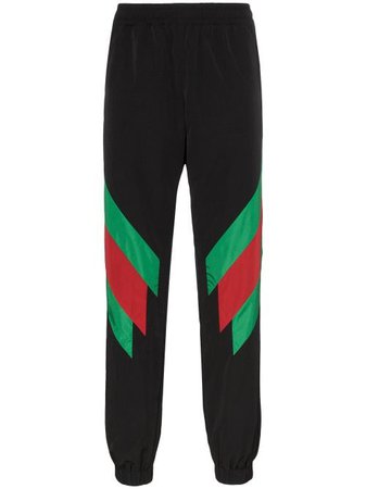 Shop Gucci web stripe sweat pants with Express Delivery - FARFETCH