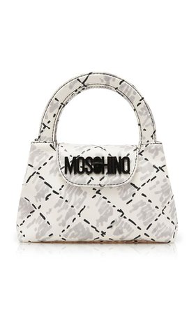 Lettering Quilting Print Bag by MOSCHINO