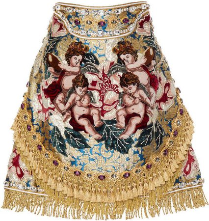 Dolce & Gabbana Cupid Floral Skirt