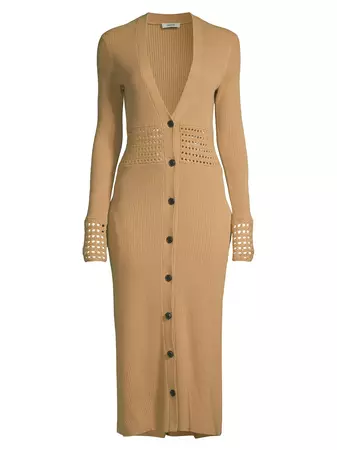 Shop Jason Wu Merino Wool-Blend Midi-Dress | Saks Fifth Avenue
