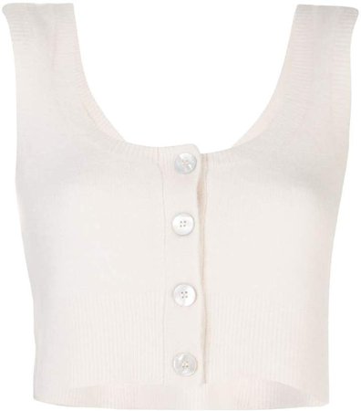cropped sleeveless top