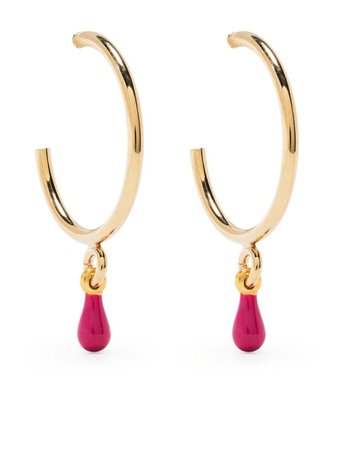 Isabel Marant Casablanca hoop earrings gold BL054221P024B - Farfetch