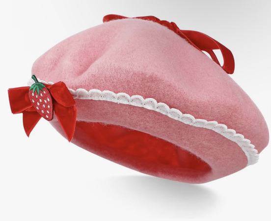 strawberry beret