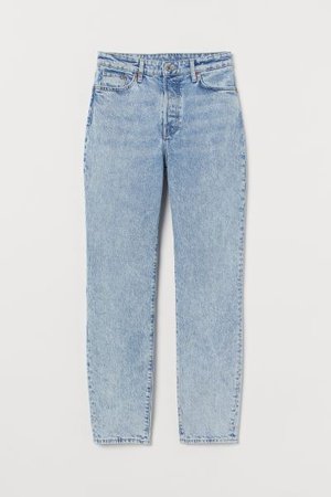 Mom High Ankle Jeans - Pale denim blue - Ladies | H&M US