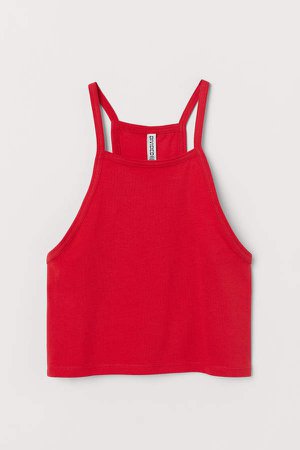 Short Camisole Top - Red