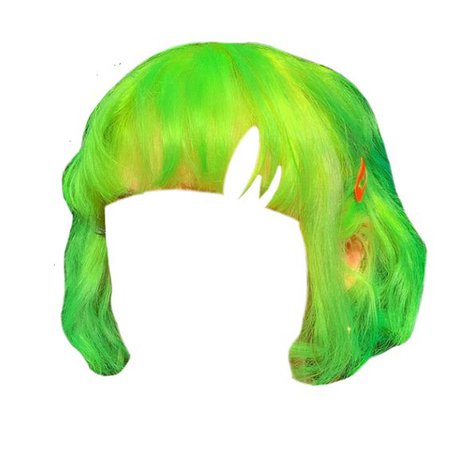 green bob hairstyle