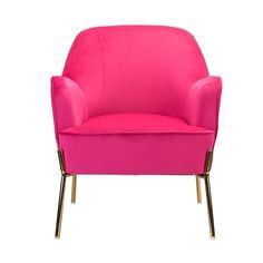 hot pink armchair